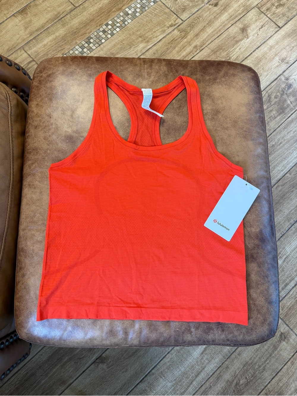 NWT Lululemon Swiftly Tech Racerback 2.0 Race Length 8 Cherry Ember Red Orange